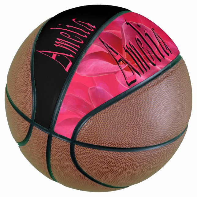 Amelia, Mädchenname, Logo, Regulationsgröße Basket Basketball (angewinkelt)
