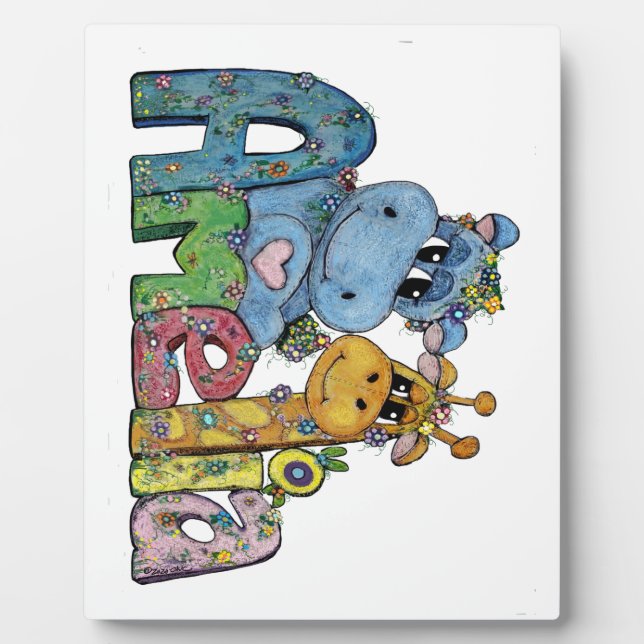 Amelia Name Art Plaque Wohngestaltung Fotoplatte (Vorderseite)