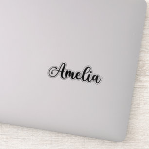 Amelia Name - Handgeschriebene Kalligrafie Aufkleber