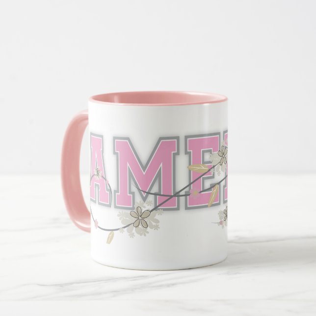 Amelia Name Personalisierte Mug Tasse (Vorderseite Links)