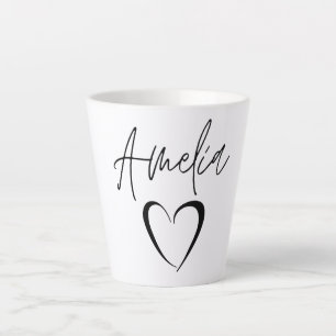 Amelia Name Tasse, Individuelle Name Coffee Tasse, Milchtasse