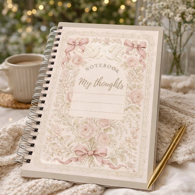Amelia Notizbuch - Florales Spiralnotizbuch (Von Creator hochgeladen)