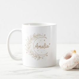 Amelia Personalised Name Mug - Elegant Celestial  Kaffeetasse