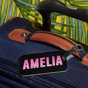 Amelia rosa Name T - Shirts Gepäckanhänger