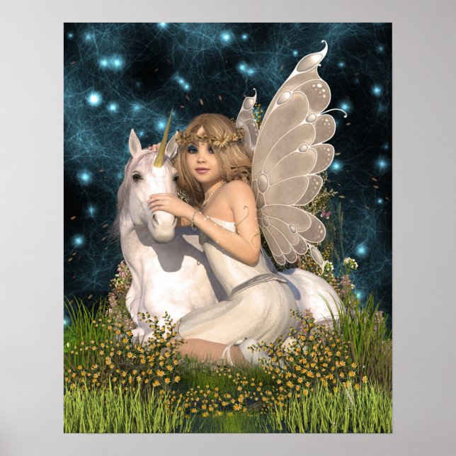 Amelia Rose Fairy and Unicorn Poster (Vorne)