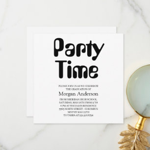 Amelia-Schriftart Schwarz-Weiß-Elegante-Abschlussf Dankeskarte