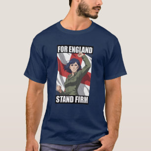 Amelia St George UK-Flagge England Patriotisches T T-Shirt