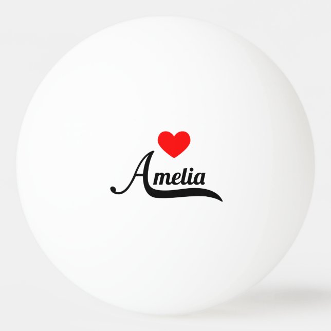Amelia Tischtennisball (Vorderseite)