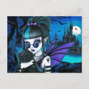 Amelia Vampire Twixt Werekitty Castle Postkarte