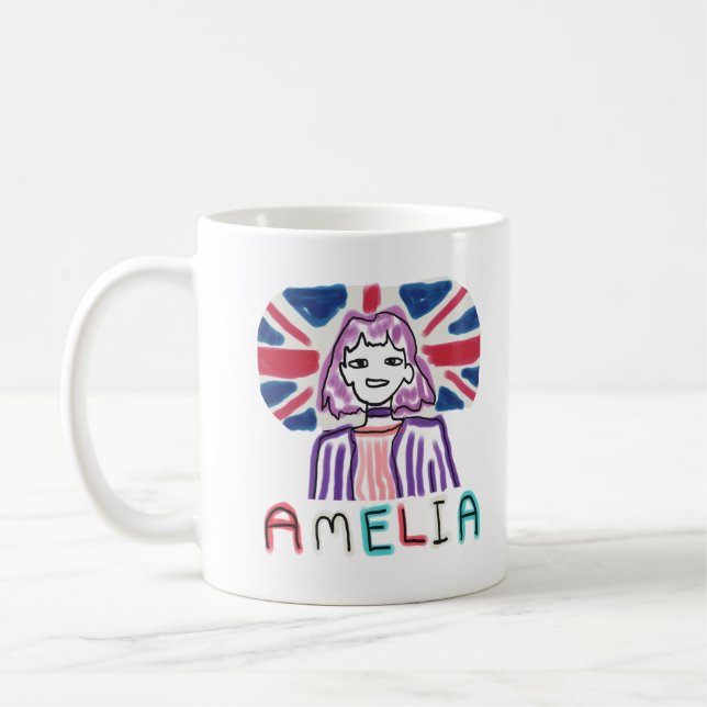 Amelia Verhindert Wege Kaffeetasse (Links)