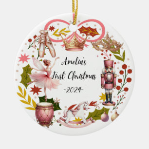 Amelias erste Weihnachtsfeier Keramik Ornament