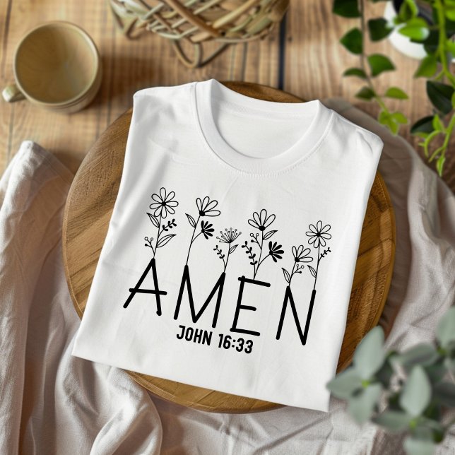 Amen für Frauen und Kinder Christlicher T - Shirt (Von Creator hochgeladen)