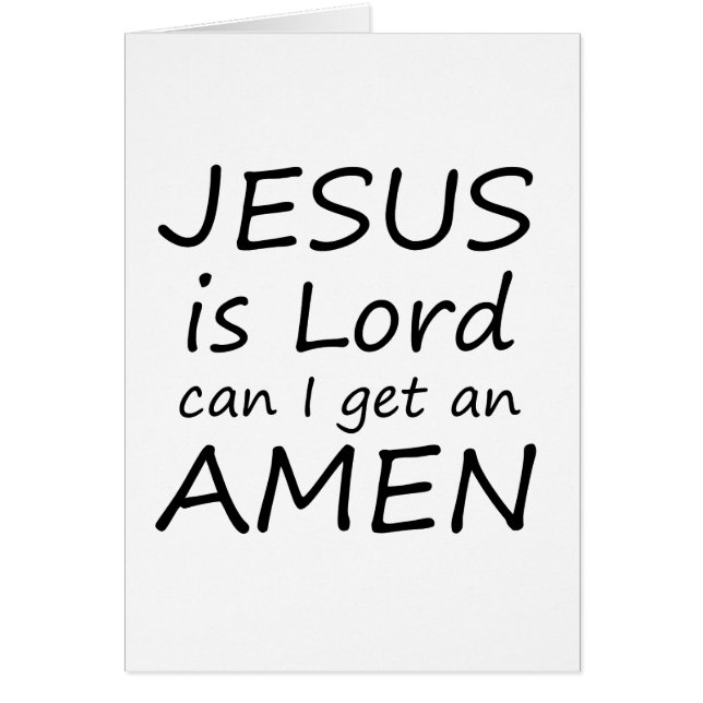 Amen Jesus Card (Vorne)