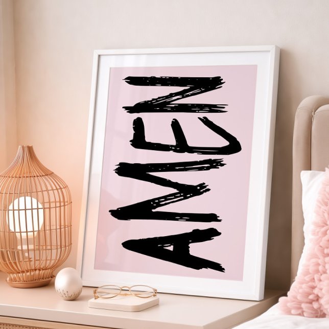 Amen Modern Brush  Poster (Von Creator hochgeladen)