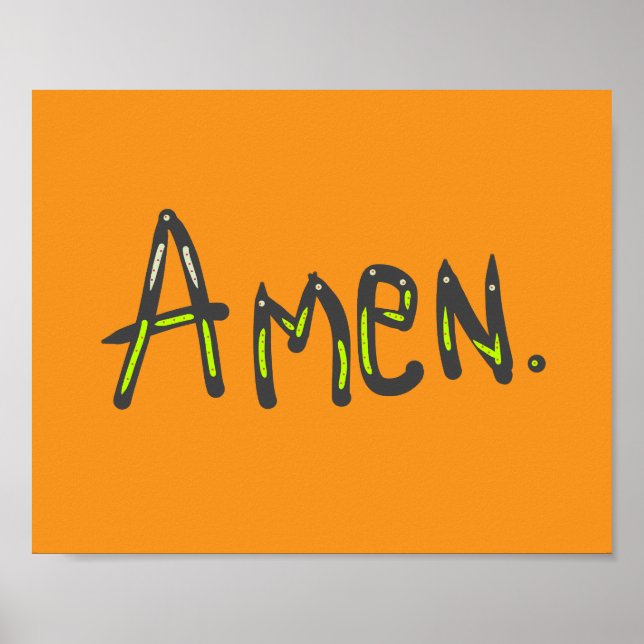 Amen So sei es Poster (Vorne)
