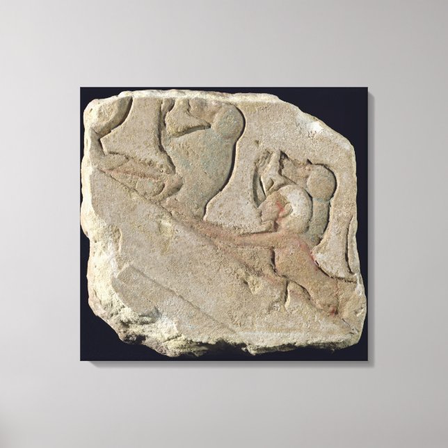 Amenophis IV. mit Babys, New Kingdom Leinwanddruck (Vorderseite)