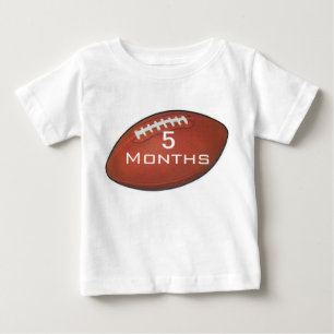 Amer-Fußball 5 Monats-Baby-Shirt für Baby-Bilder Baby T-shirt