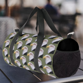 Amercian Bald Eagle Head Pattern Duffle Bag