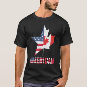 Ameri Can uns Canada Flag Pride Vacation Travel Ca T-Shirt