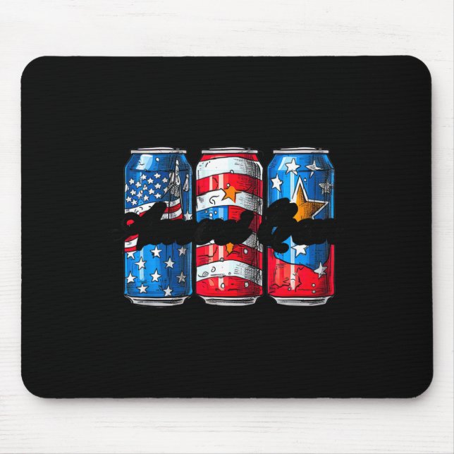 Ameri kann vintage amerikanische Flagge 4. Juli Mousepad (Vorne)