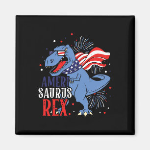 Ameri Saurus Rex 4. Juli Dinosaurier Unabhängigkei Magnet
