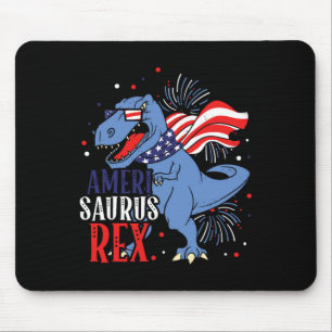 Ameri Saurus Rex 4. Juli Dinosaurier Unabhängigkei Mousepad