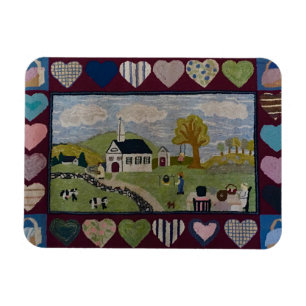Ameriana Country Hooked Rug Magnet