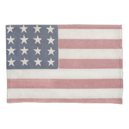 Ameriana Red White and Blue Vintag Flag Kissenbezug