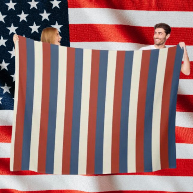 Ameriana Stripes - Gemütliches Fleece-Leder Fleecedecke (Von Creator hochgeladen)