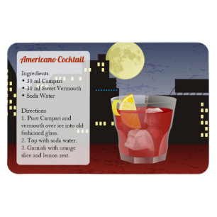 Ameriano Cocktail Rezept Magnet