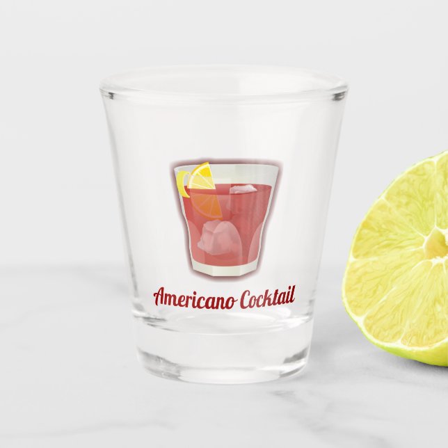 Ameriano Cocktail Shot Glass Schnapsglas (Vorderseite)