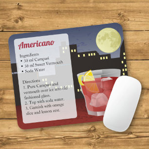 Ameriano-Rezept-Karte Mousepad