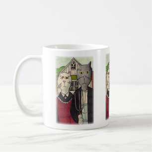 Ameriat Gothic Niedlich Classic Cat Character Art Kaffeetasse
