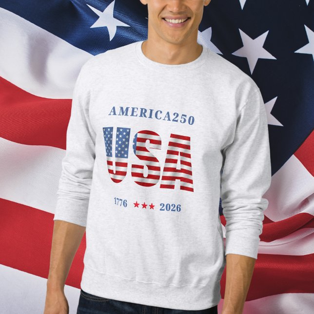 AMERICA250 1776-2026 Feier Herren Sweatshirt (AMERICA250 1776-2026 Celebration Men's Sweatshirt)