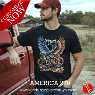 America2S0 Halb-Quinquennales Steigender Adler T-Shirt