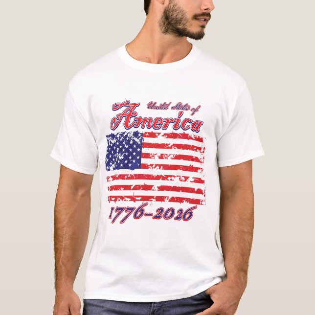 America 1776 / 2026 T-Shirt (Vorderseite)