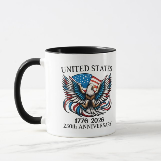 America 1776 Coffee Mug – USA 250th Anniversary  Tasse (Links)