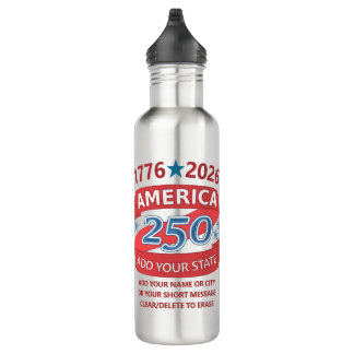 America 250 Add State 1776 2026 Cool Personalized Edelstahlflasche