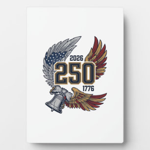 America 250 Adlerflügel 2026 Patriotisches Design_ Fotoplatte