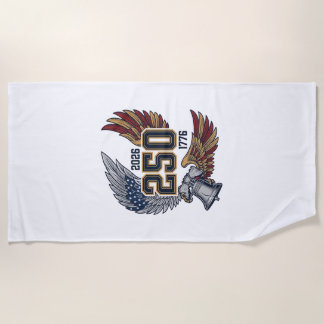 America 250 Adlerflügel 2026 Patriotisches Design_ Strandtuch