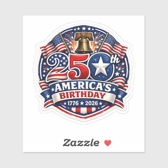 America 250 aufkleber (Blatt)