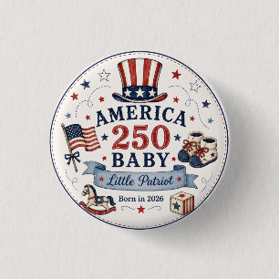 America 250 Baby / Kleiner Patriot Button