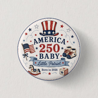 America 250 Baby / Kleiner Patriot Button