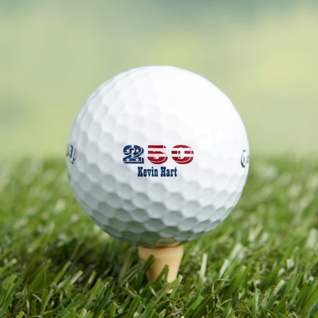 America 250 Custom Name Golfbälle Callaway (Insitu T-Shirt)