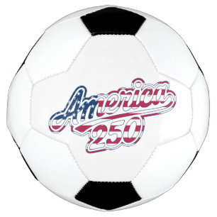 America 250 Flag Script Semiquincentennial Design Fußball