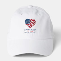 America 250 Flagge Herz 1776-2026 Patriotischer Hu