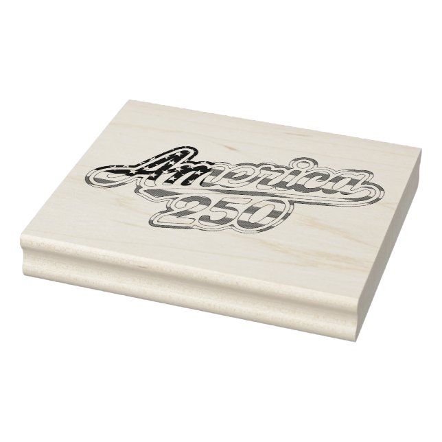 America 250-Flaggen-Script-Semiquincentennial-Desi Gummistempel (Stempel)