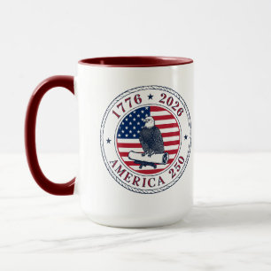 America 250 Gedenk-Adlersiegel – 1776-2026 Tasse