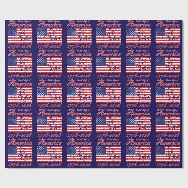 America 250 geschenkpapier (Flach)