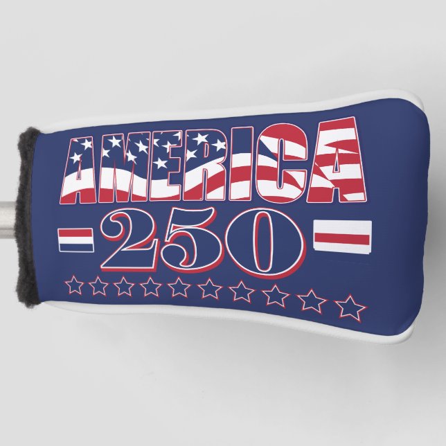 America 250 golf headcover (Vorderseite)